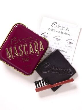 NWT Bésame Cosmetics 1920s Cake Mascara Square in Black - Brand New